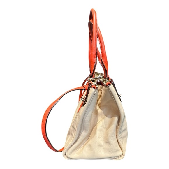 Coach Crosby Leather Carryall Two-Tone Colorblock Crossbody Satchel Bag - Picture 16 of 16